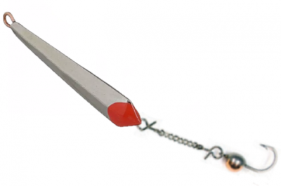 Блесна Пирс зимняя Лонг средний с мормышкой на цепочке 1,9г Блесна Пирс зимняя Лонг средний с мормышкой на цепочке 1,9г