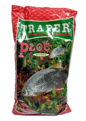 Прикормка Traper Sekret, 1kg, Ploc Czerwony (красный)  