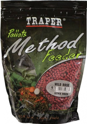 Пеллеты Traper Method Feeder Dzika róża 4мм 500г¶ Пеллеты Traper Method Feeder Dzika róża 4мм 500г¶