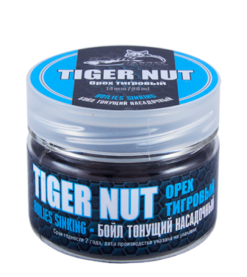 Бойлы Greenfishing насадочные тонущие, 14 мм, 60гр, Tiger Nut (Орех тигровый) Бойлы Greenfishing насадочные тонущие, 14 мм, 60гр, Tiger Nut (Орех тигровый)