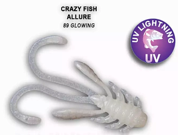 Приманка силиконовая Crazy Fish Allure 1.6'' 4см  (23-40-89-6)