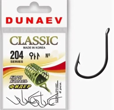 Крючок одинарный Dunaev Classic 204¶ Крючок одинарный Dunaev Classic 204¶