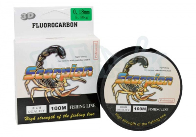 Леска Scorpion Fluorocarbon, 100m, (multi color)