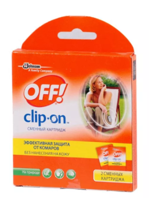 OFF Clip-On см.картридж-комар. А2 OFF Clip-On см.картридж-комар. А2
