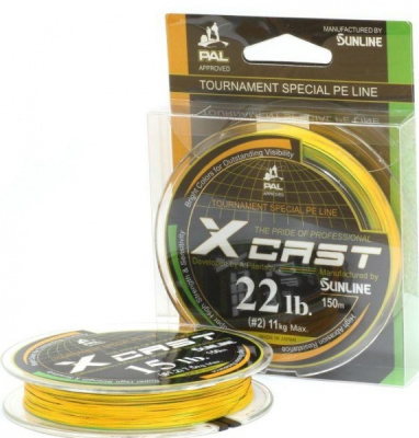 Плетеный шнур Sunline X Cast  Плетеный шнур Sunline X Cast