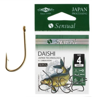 Крючок одинарный Mikado Sensual Daishi G №4 Крючок одинарный Mikado Sensual Daishi G №4