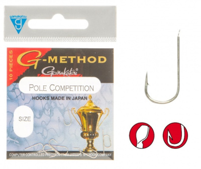Крючок одинарный Gamakatsu G-Method Pole Competition B №20 Крючок одинарный Gamakatsu G-Method Pole Competition B №20