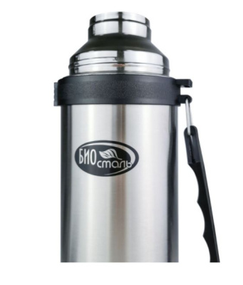 Термос Biostal 1,2л с узким горлом с ручкой (2)