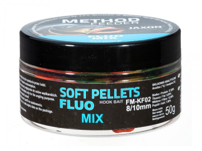 Пеллеты Traper Soft, 8/10mm 50g, Fluo Method Feeder mix Пеллеты Traper Soft, 8/10mm 50g, Fluo Method Feeder mix