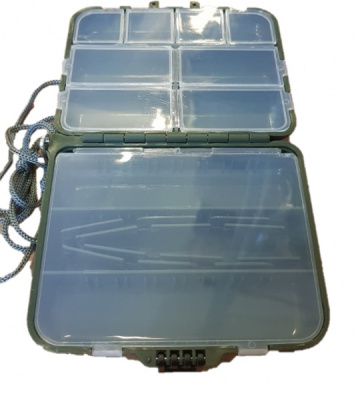 Коробка Mikado для приманки двусторонняя с держателем 12,5 х 10,5 х 3,5см