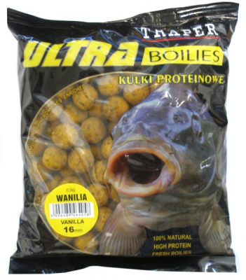 Бойлы Traper Ultra, 16mm, 500g, Wanilia Бойлы Traper Ultra, 16mm, 500g, Wanilia