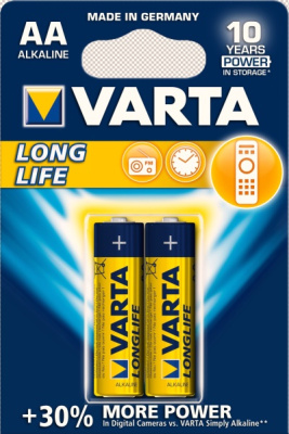 Батарейка VARTA Longlife LR6 BLI2