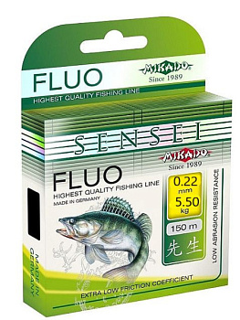 Леска Mikado Sensei Fluo 150м (0.22mm)