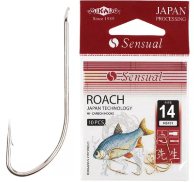 Крючок одинарный Mikado Sensual Roach NI №14