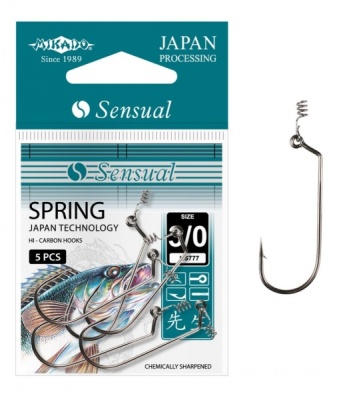 Крючок одинарный Mikado Sensual Spring BN №3/0