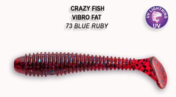 Приманка силиконовая Crazy Fish Vibro Fat 2.7" 7,1см  (1-71-73-6)