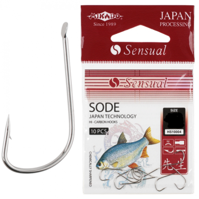 Крючки Mikado Sensual Sode, №10 NI (10шт) Крючки Mikado Sensual Sode, №10 NI (10шт)