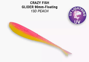 Приманка силиконовая Crazy Fish Glider Floating 5'' 12 см (37-120-13d-6-F)