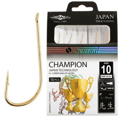 Крючки Mikado Sensual Champion, №10 G (10шт) Крючки Mikado Sensual Champion, №10 G (10шт)