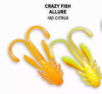Приманка силиконовая Crazy Fish Allure 2'' 5,2см  (47-52-18d-6, Кальмар)