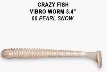 Приманка силиконовая Crazy Fish Vibro Worm Floating 3.4'' 8,5см (12-85-66-6-F)