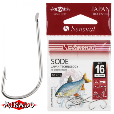 Крючок + поводок Mikado Sensual Sode, №6 G, 0.18мм (10шт) Крючок + поводок Mikado Sensual Sode, №6 G, 0.18мм (10шт)