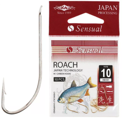 Крючок одинарный Mikado Sensual Roach NI №10
