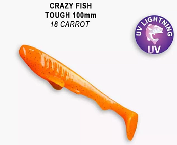 Приманка силиконовая Crazy Fish Tough 4'' 10см  (48-100-18-6)