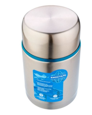 Термос Biostal-Авто 0,8л с широким горлом суповой с термочехлом (1)