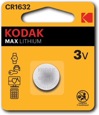 Батарейка Kodak CR1632-1BL Max Lithium