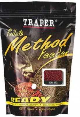 Пеллеты Traper Method Feeder Ready Dzika róża 2мм 500г Пеллеты Traper Method Feeder Ready Dzika róża 2мм 500г