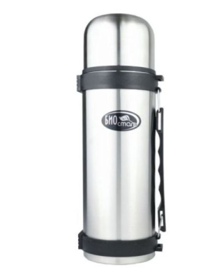Термос Biostal 1,0л с узким горлом с ручкой