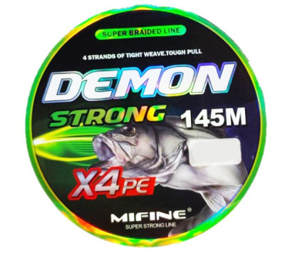 Плетеный шнур Demon Strong, X4pe, 145m 
