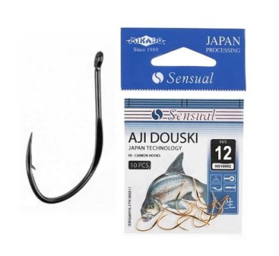 Крючки Mikado Sensual Aji Douski W/Ring, №12 BN (10шт) Крючки Mikado Sensual Aji Douski W/Ring, №12 BN (10шт)