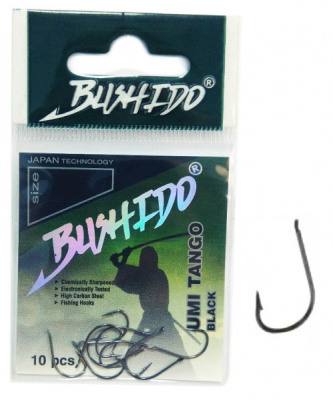 Крючки Traper Bushido Umi Tango, Black Nickel, №4 (10шт) Крючки Traper Bushido Umi Tango, Black Nickel, №4 (10шт)