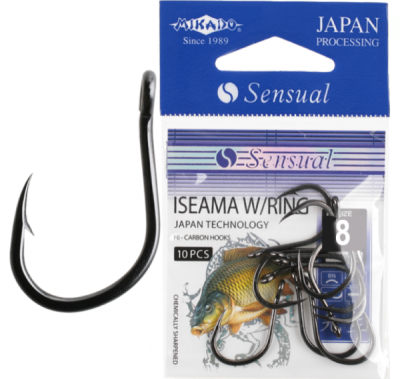 Крючок одинарный Mikado Sensual Iseama W/Ring BN №8