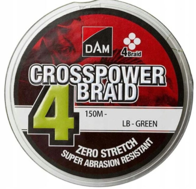 Плетеный шнур Dam Crosspower 4-Braid 150м 