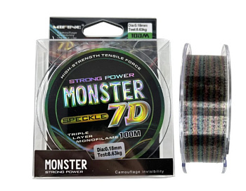 Леска Mifine Monster Speckle 7D 100м (0.18mm)