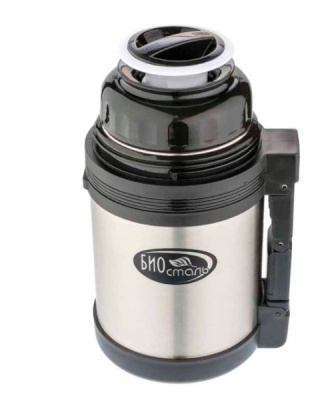 Термос Biostal 1,0л с узким горлом с ручкой (3)