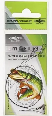 Поводок Mikado Lithanium DL (вольфрам), 15cm, 10kg, (2шт)¶