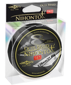 Плетеный шнур Mikado Nihonto Octa Braid Black 150м (0.28mm)