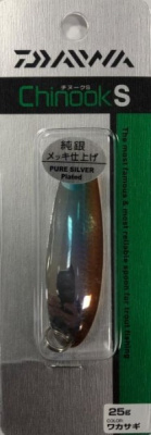 Блесна колеблющаяся Daiwa Chinook S Wakasagi 25г Блесна колеблющаяся Daiwa Chinook S Wakasagi 25г