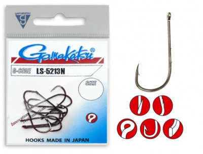 Крючки Gamakatsu LS-5213N, №1, Nickel, (25шт) Крючки Gamakatsu LS-5213N, №1, Nickel, (25шт)