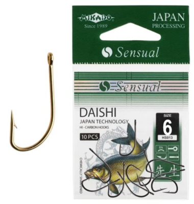 Крючок одинарный Mikado Sensual Daishi G №6 Крючок одинарный Mikado Sensual Daishi G №6