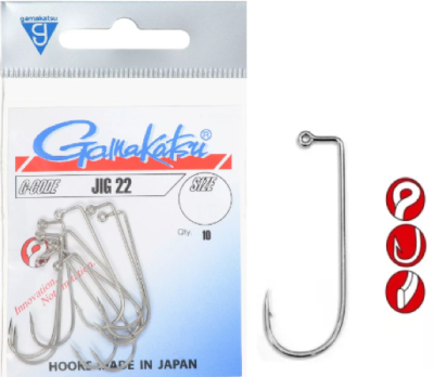 Крючок одинарный Gamakatsu JIG22