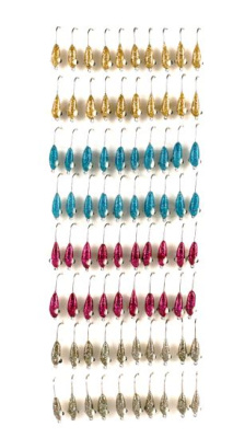 Мормышка Ладога фосфорная Капля с глазком и блестками №10 