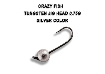 Джиг - головка Crazy Fish вольфрамовая 0,75г Джиг - головка Crazy Fish вольфрамовая 0,75г