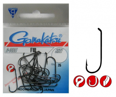 Крючки Gamakatsu Hook F18, №12, (25шт)