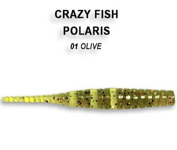 Приманка силиконовая Crazy Fish Polaris 1.8" 4,5см  (5-45-1-6, Кальмар)