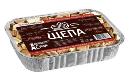 Щепа Домашний сундук для копчения мяса с специями бук с чабрецом 1,27л Щепа Домашний сундук для копчения мяса с специями бук с чабрецом 1,27л